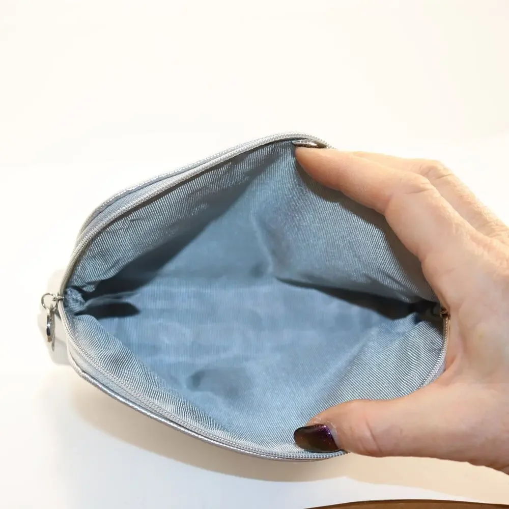 La Prairie Silver Makeup Cosmetic Bag – Free Gift‎ With Purchase